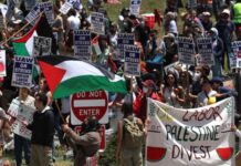 Gaza Trade Unions Call U.S. Workers to Strike; French Patriot Party Protests Ukraine War Funding; North American Workers Challenge Trump’s Tariffs; Trump and Bukele Funnel Migrants into Megaprisons